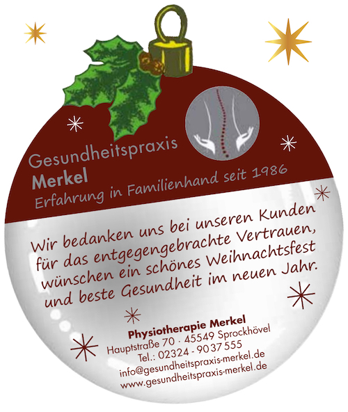 Weihnachtsgrüße Gesundheitspraxis Merkel